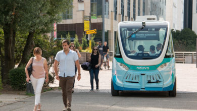 שאטל אוטונומי של חברת navia בצרפת