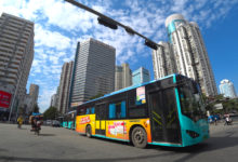 אוטובוס חשמלי בשנג'ן שבסין