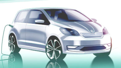 סקיצה של הרכב החשמלי החדש של סקודה