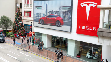 חנות של טסלה בהונג קונג