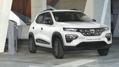 דאצ׳יה ספרינג חשמלית בצבע לבן