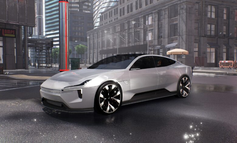 פולסטאר Precept מבט מקדמת הרכב