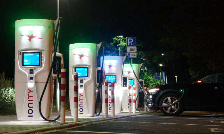עמדות טעינה סופר מהירות של רשת IONITY בגרמניה