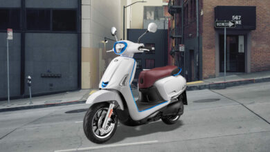 הדמיה של הקטנוע החשמלי קימקו לייק EV בניו יורק