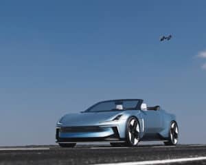 פולסטאר O2 קונפסט חשמלי מבט מקדמת הרכב