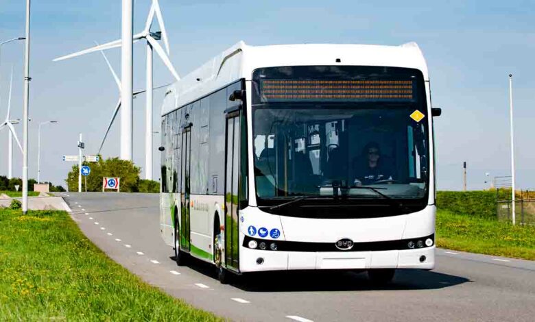 אוטובוס חשמלי של חברת BYD