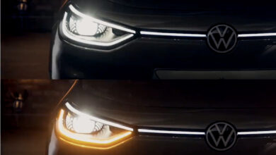 טיזר לפולקסווגן ID.3 החדשה שעוברת מתיחת פנים ב-2023