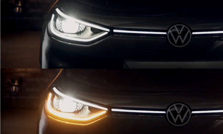 טיזר לפולקסווגן ID.3 החדשה שעוברת מתיחת פנים ב-2023