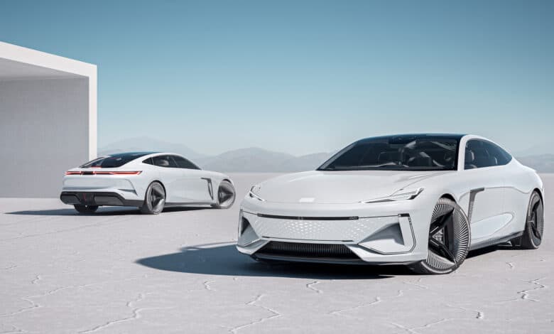 שני רכבים חשמליים של המותג החדש גילי גאלקסי