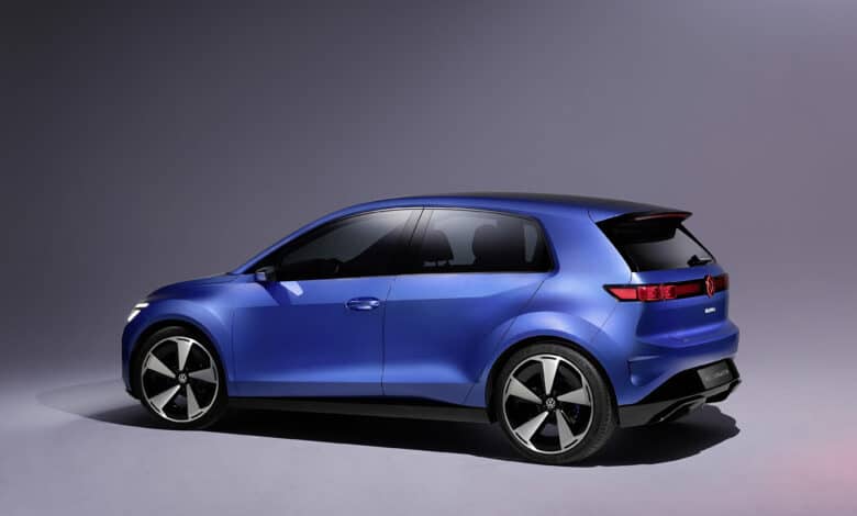 מבט צד על הפולקסווגן ID.2 החשמלית