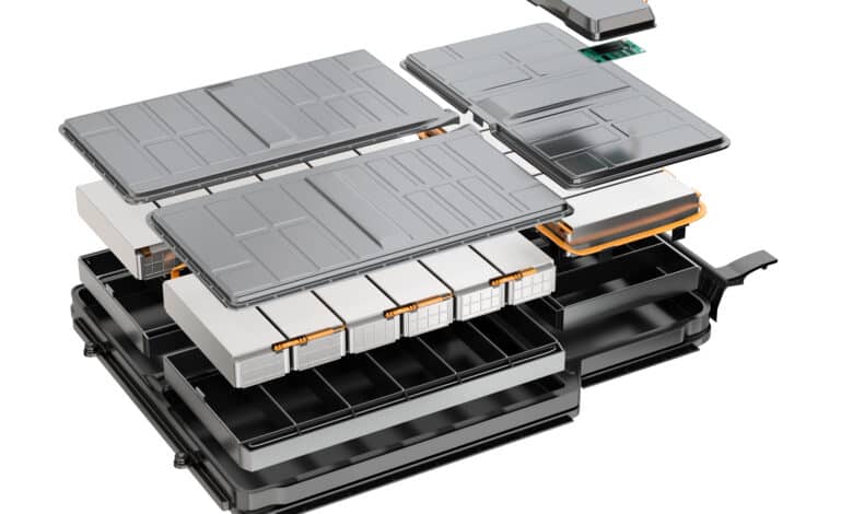 הדמיה של סוללה לרכב חשמלי