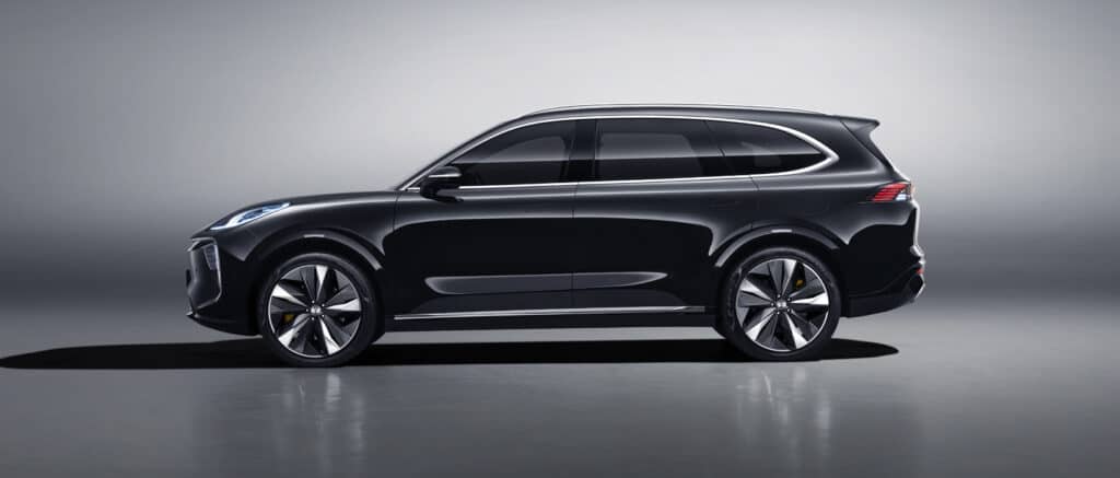 רכב חשמלי מסוג DAYUN H9 מבט צד