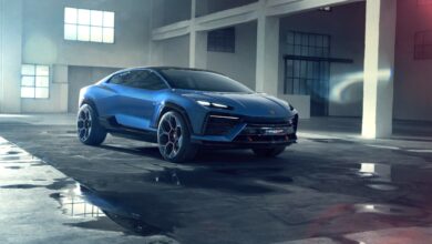 הדמיה של רכב הקונספט החשמלי מבית למבורגיני - לנזאדור