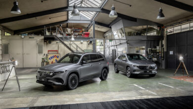 הגרסה המחודשת 2024 של רכבי מרצדס EQA ומרצדס EQB