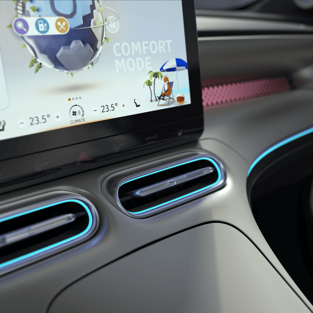 מסך המולטמדיה של הסמארט #1 החשמלית