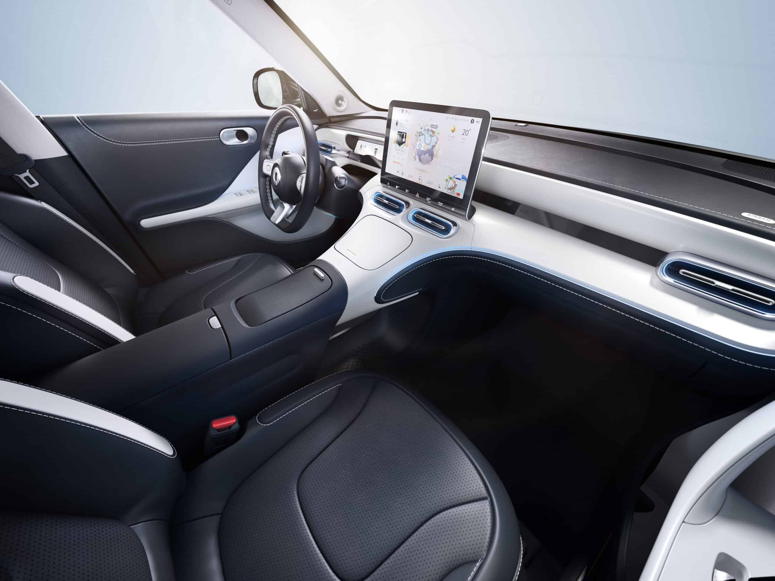 פנים הרכב של הסמארט #1