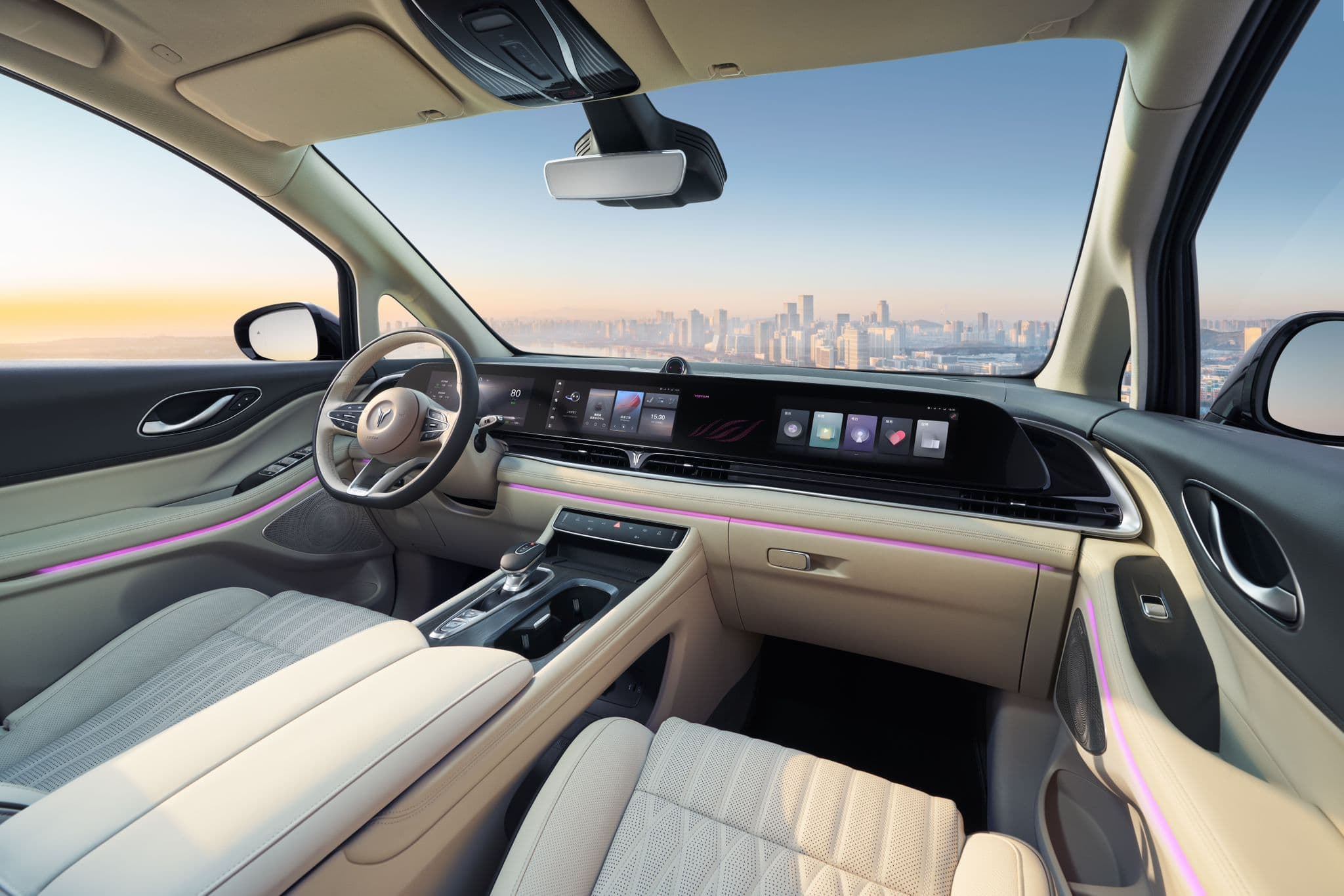 פנים הרכב של ה-Voyah דרים החשמלי