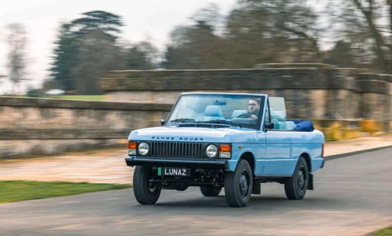 ריינג׳ רובר ספארי שעבר הסבה לרכב חשמלי