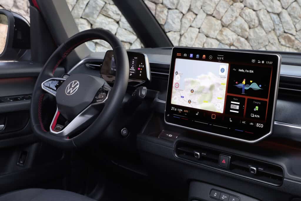 פנים הרכב וסביבת הנהג של פולקסווגן ID.Buzz GTX