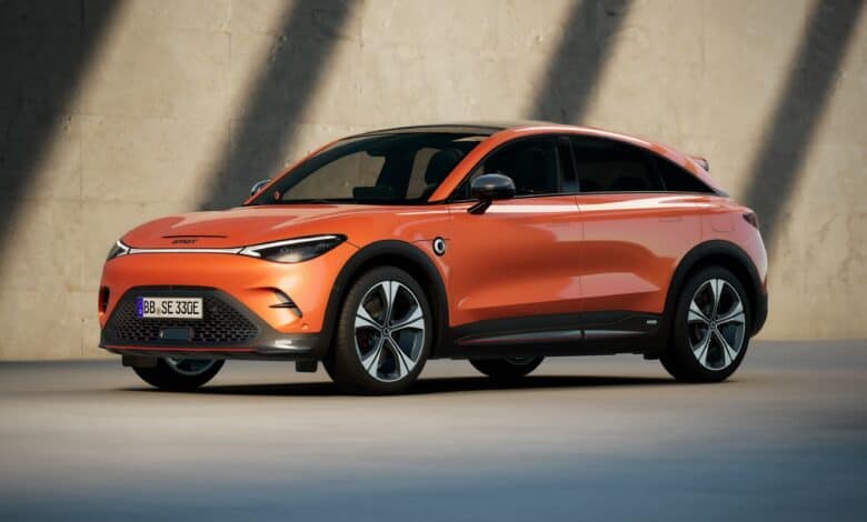 סמארט #3 חשמלית בצבע כתום