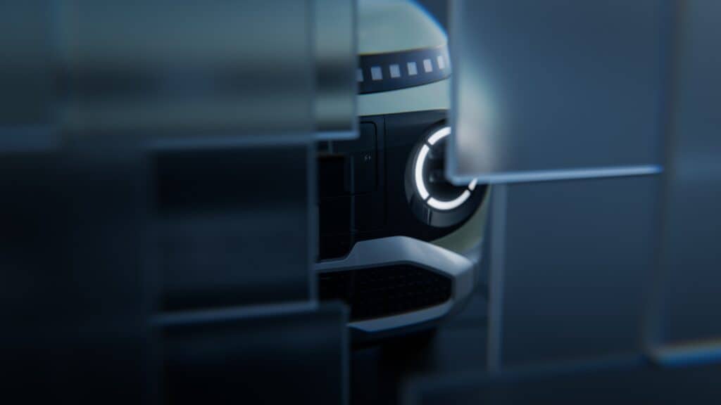 חלקו הקדמי של יונדאי אינסטר החשמלי