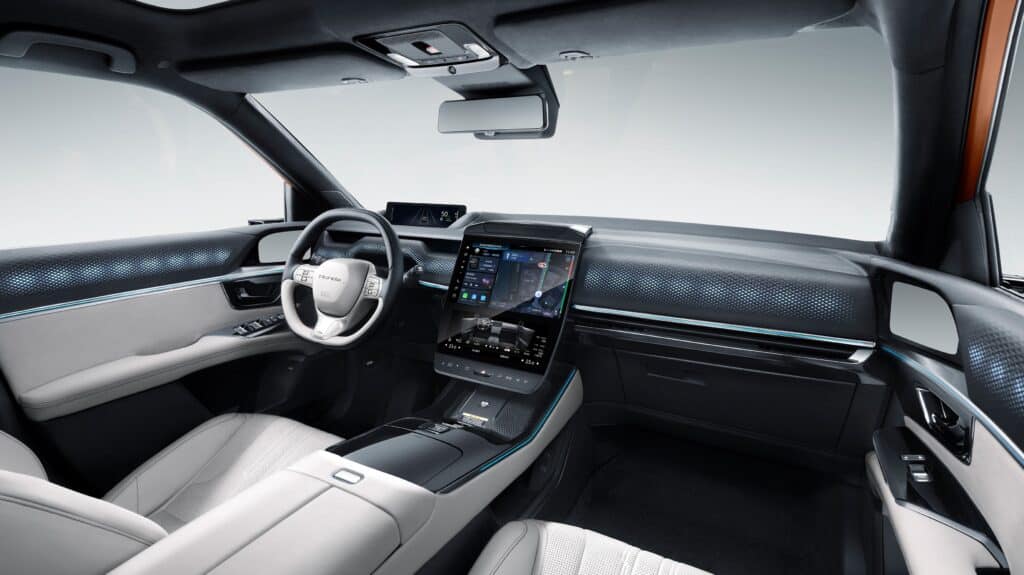 פנים הרכב וסביבת הנהג של הונדה Ye החשמלי