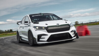 סקודה אניאק RS Race על מסלול המירוצים