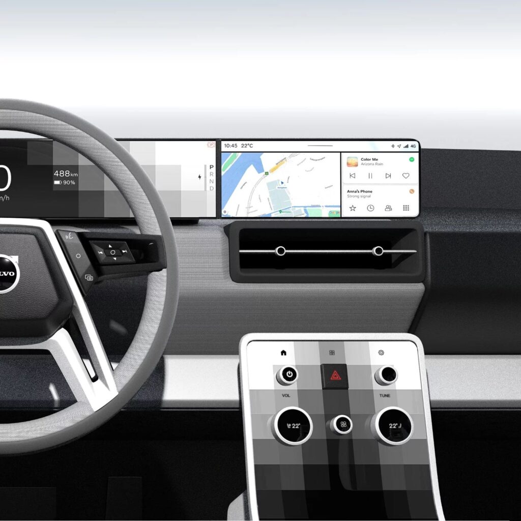 פנים הרכב וסביבת הנהג של וולוו 240 קונספט