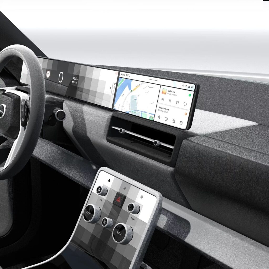 פנים הרכב וסביבת הנהג של וולוו 240 קונספט