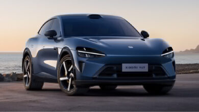 מבט קדמי על שיאומי YU7