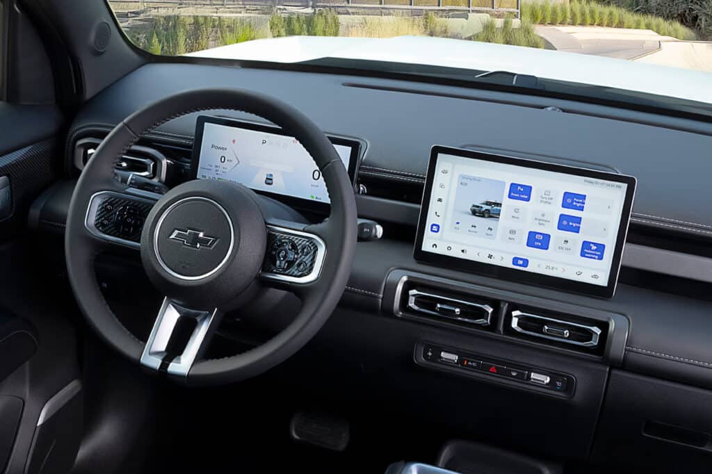 פנים הרכב וסביבת הנהג של שברולט ספארק EUV חשמלי