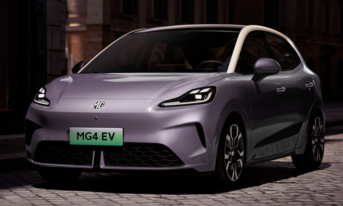 MG4 גרסת 2025 מבט קדמי על הרכב