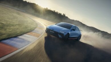 יונדאי איוניק 6 N במסלול בפסטיבל המהירות של גודווד