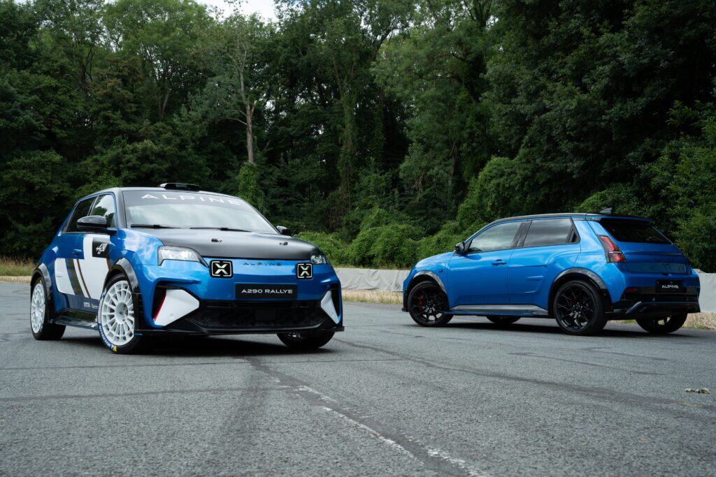 שני רכבי אלפיין A290 חשמליים