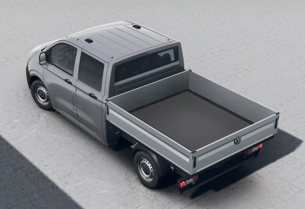 מבט על הארגז האחורי של פולקסווגן דוקה חשמלי