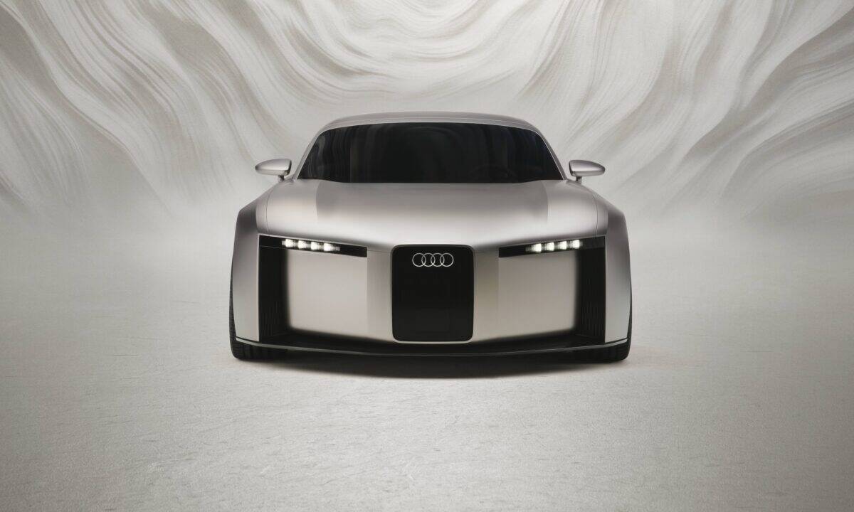 מבט קדמי על העיצוב החדש של אאודי קונספט C