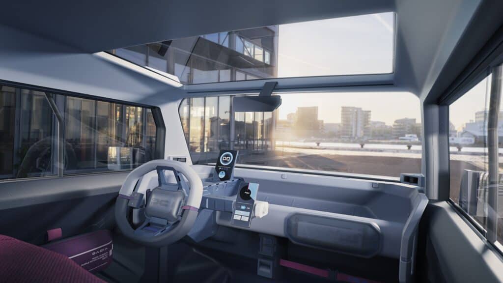 פנים הרכב של דאצ׳יה היפסטר רכב קונספט חשמלי