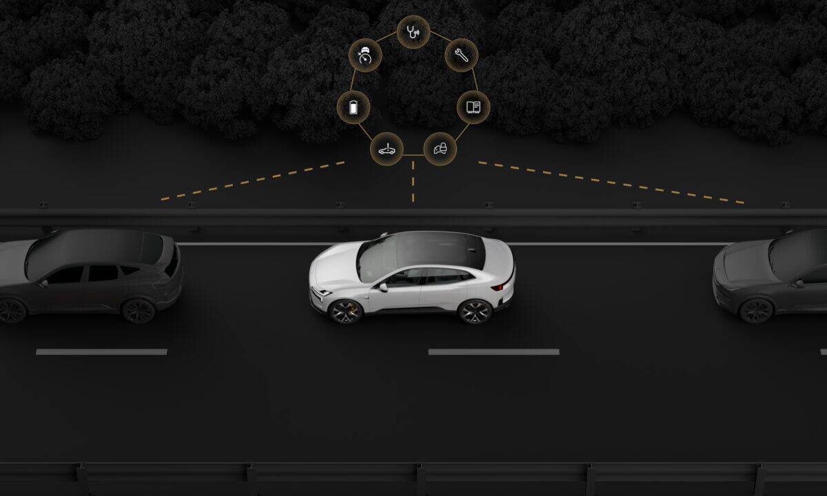 הדמיה של מערכת ניהול הטלמטריה של פולסטאר עבור צי רכב חשמלי