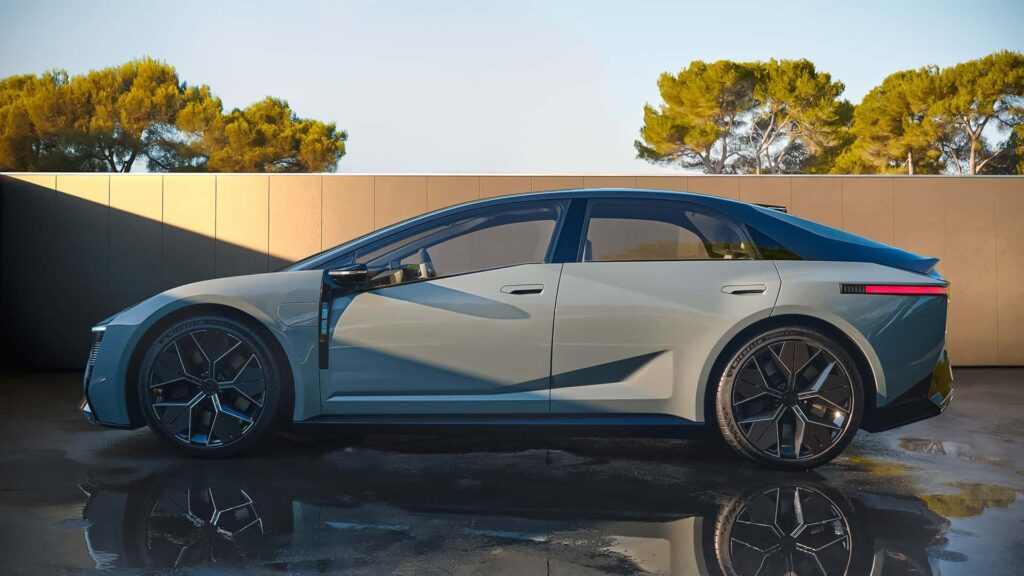 מבט צד על טויוטה קורולה קונספט